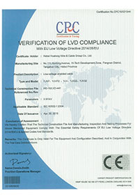 YJV32 CE CERTIFICATE