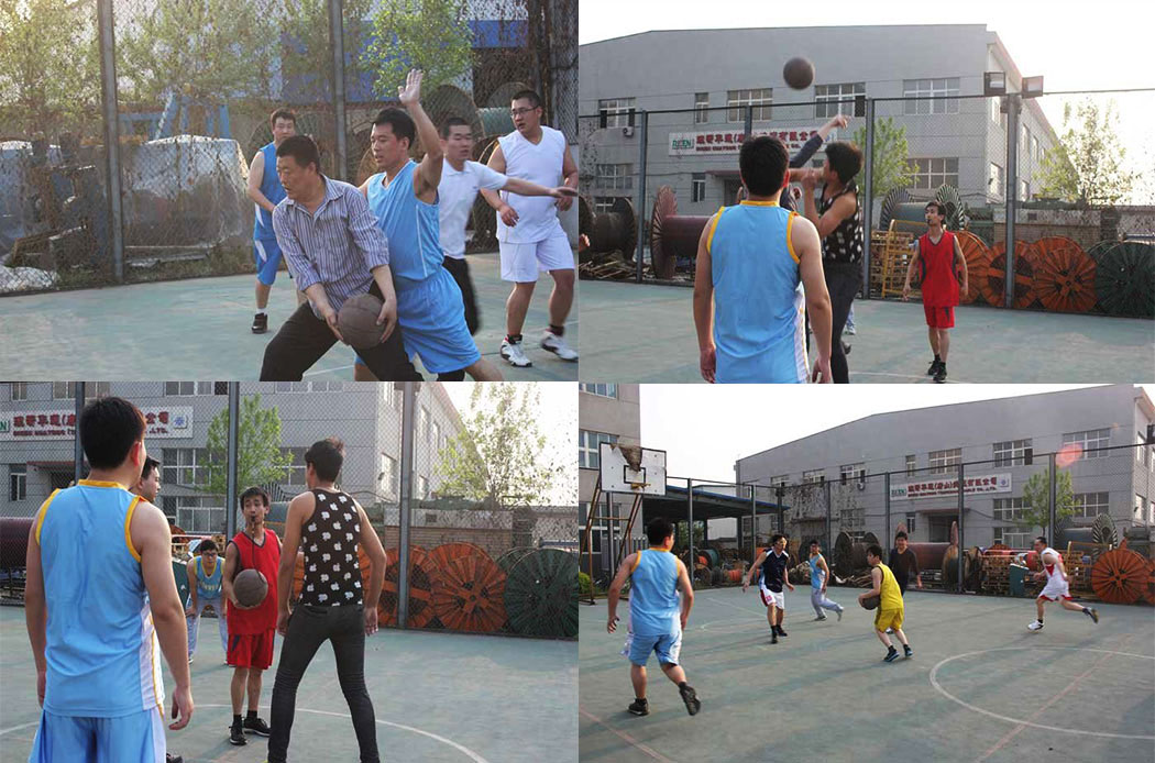 Our company and Fengnan Development Zone Management Committee held a basketball friendly match