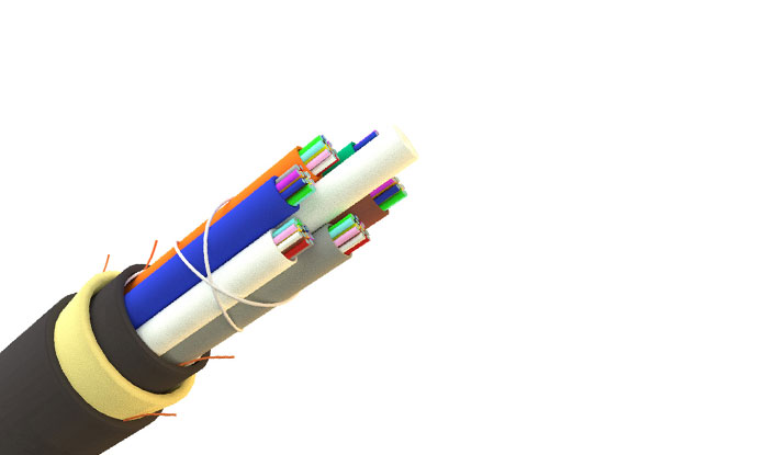 Fire Resistant Multi Loose Tube Fiber Optic Cable