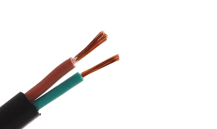 PVC Insulated, 2 Cores Flat Cable, 450/750V