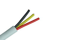 PVC Insulated, PVC Sheathed 3 core+E Round Cable, 450/750V