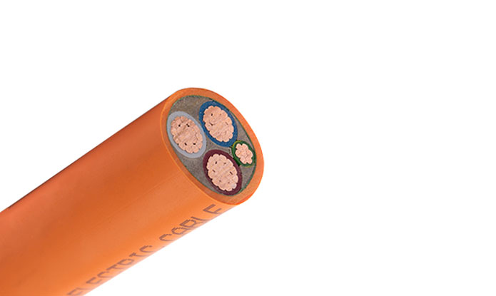 PVC Insulated, PVC Sheathed 3 cores+E Unarmored Cable, 0.6/1kV