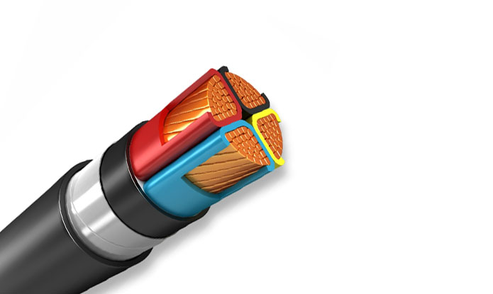 IEC 0.6/1KV XLPE insulation Armoured Power cable
