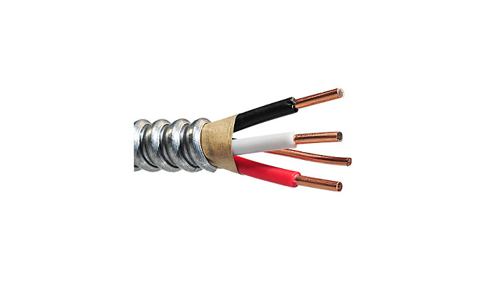 Cable amb metall certificat per a Canadà Tipus AC90