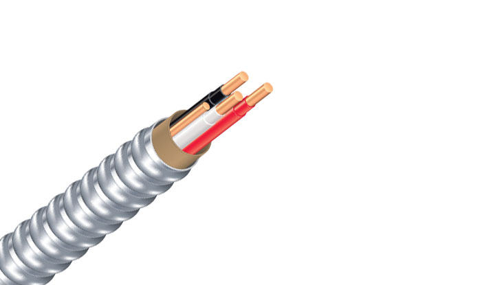 Cable amb metall certificat per a Canadà Tipus AC90