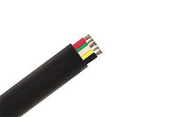 Type G-GC Power, Flat Parallel Portable W/Ground-Check, EPR/CPE	2000 Volts, 90˚C, Three Conductors Cable