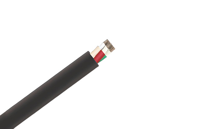 Type W Power, Round Portable, EPR/CPE 2000 Volts, 90˚C, Four Conductors Cable